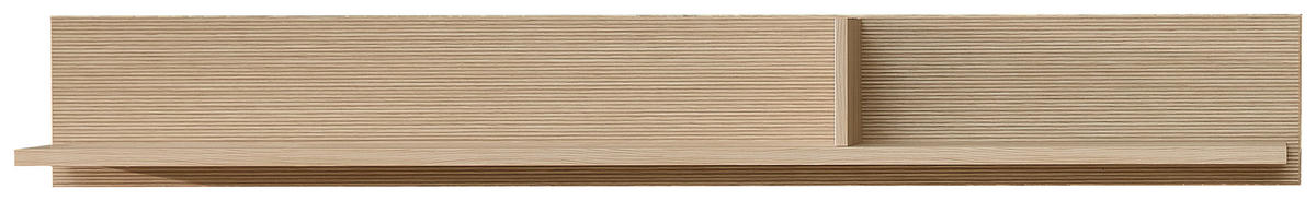 ZIDNA POLICA - boja hrasta, Osnovno, pločasti materijal (160/22/22cm) - Stylife