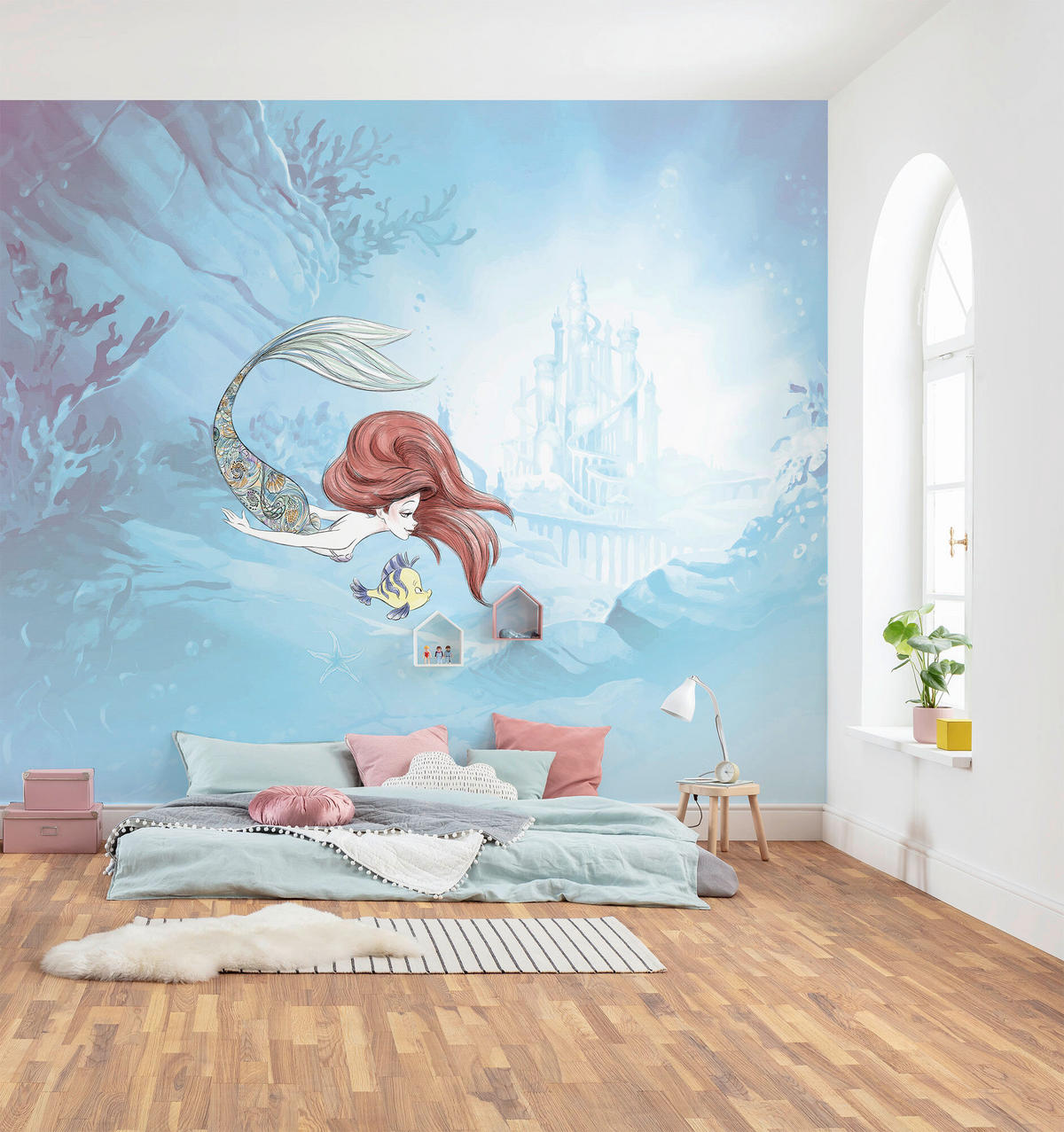 FOTOTAPETE - Blau/Multicolor, Design, Textil (300/250cm) - Disney