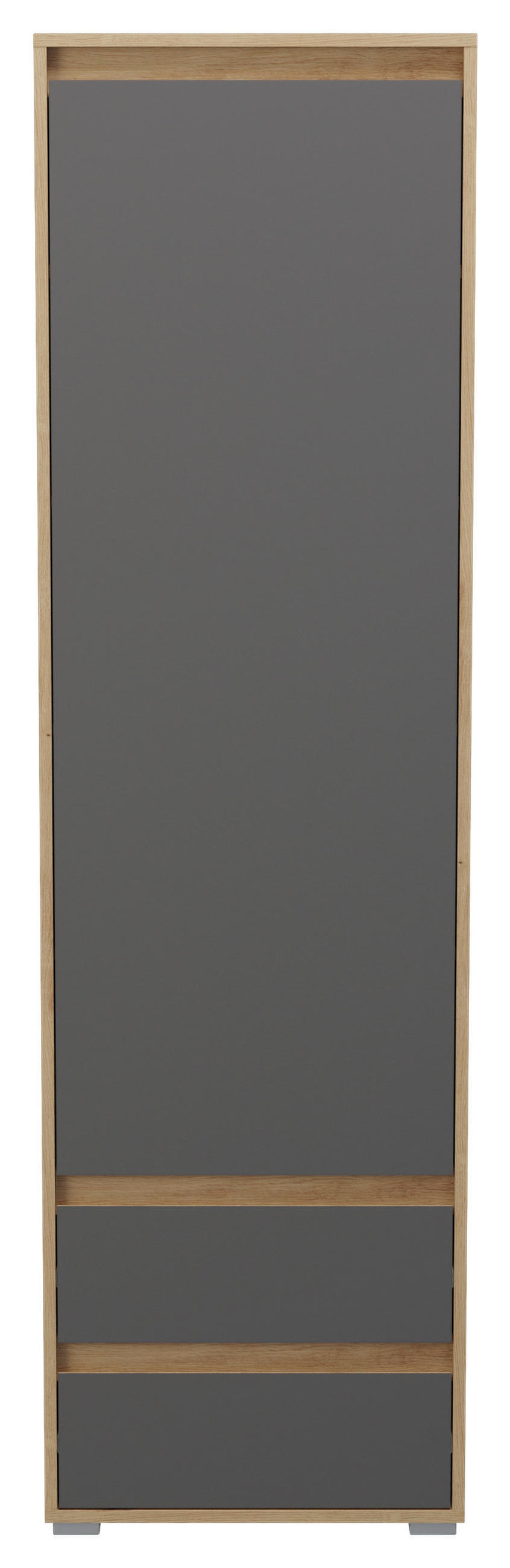 GARDEROBENSCHRANK  in 54/190/35 cm  - Eiche Artisan/Grau, MODERN, Holzwerkstoff (54/190/35cm) - MID.YOU