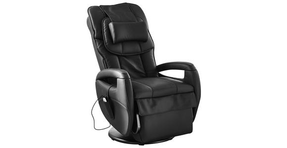 MASSAGESESSEL in Leder Schwarz - Schwarz, Design, Leder (80/117/114cm) - Cantus