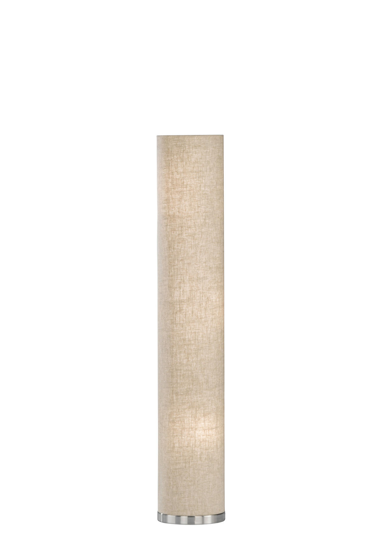 STEHLEUCHTE - Sandfarben/Nickelfarben, Basics, Textil/Metall (19/110cm) - Fischer & Honsel