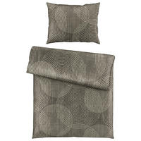 POSTEĽNÁ BIELIZEŇ, satén, hnedá, 140/200 cm - hnedá, Konventionell, textil (140/200cm) - Novel