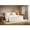 BOXBETT 160/200 cm,  in Beige, Kissen, Bettkasten, Topper, H3 + H3 = fest  - Beige/Schwarz, Design, Kunststoff/Textil (160/200cm) - Chameo