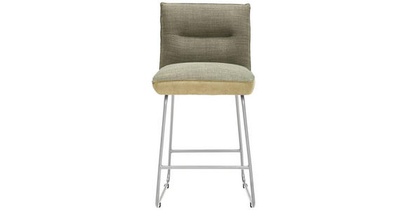 TRESENSTUHL in Grün, Edelstahlfarben, Hellgrün - Edelstahlfarben/Hellgrün, Design, Textil/Metall (48/92/54cm) - Dieter Knoll