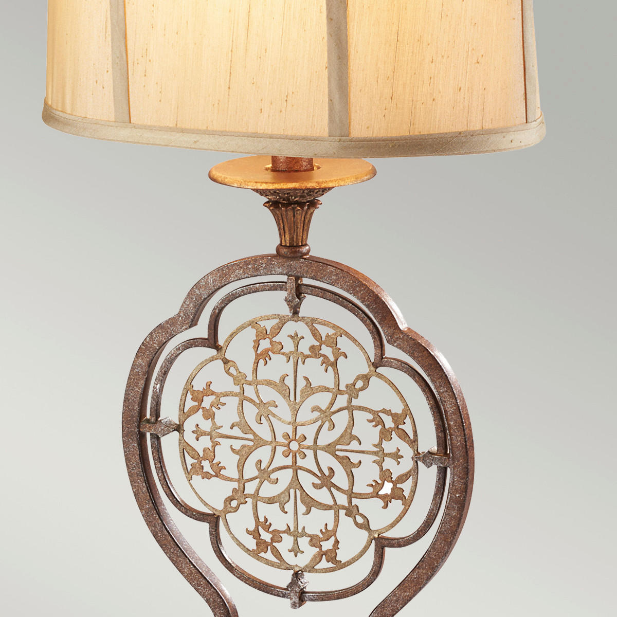 TISCHLEUCHTE 33/70/21 cm   - Bronzefarben, KONVENTIONELL, Textil/Metall (33/70/21cm) - Elstead Lighting