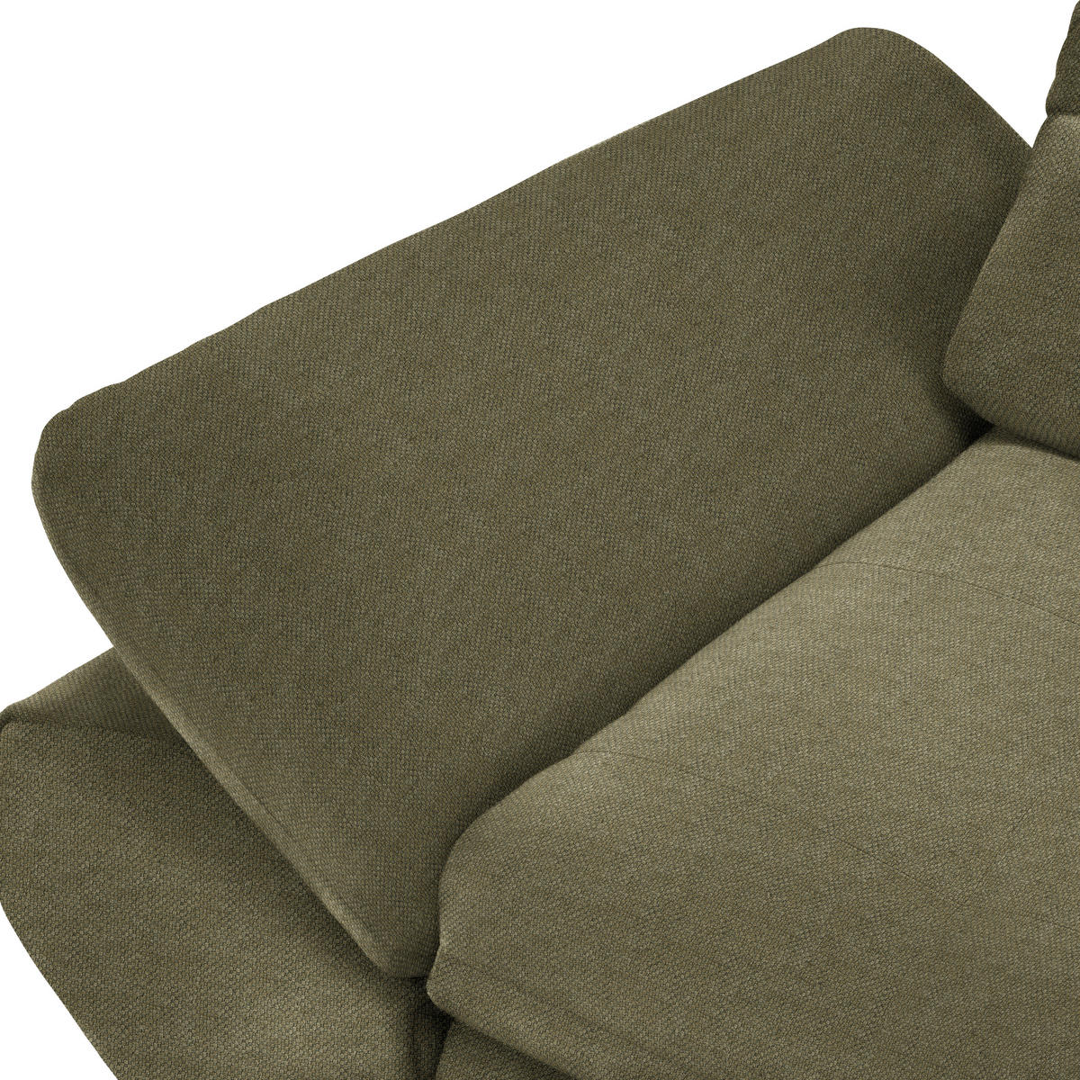 ECKSOFA  in Flachgewebe Grün  341/204 cm  - Schwarz/Grün, Design, Textil/Metall (341/204cm) - Xora