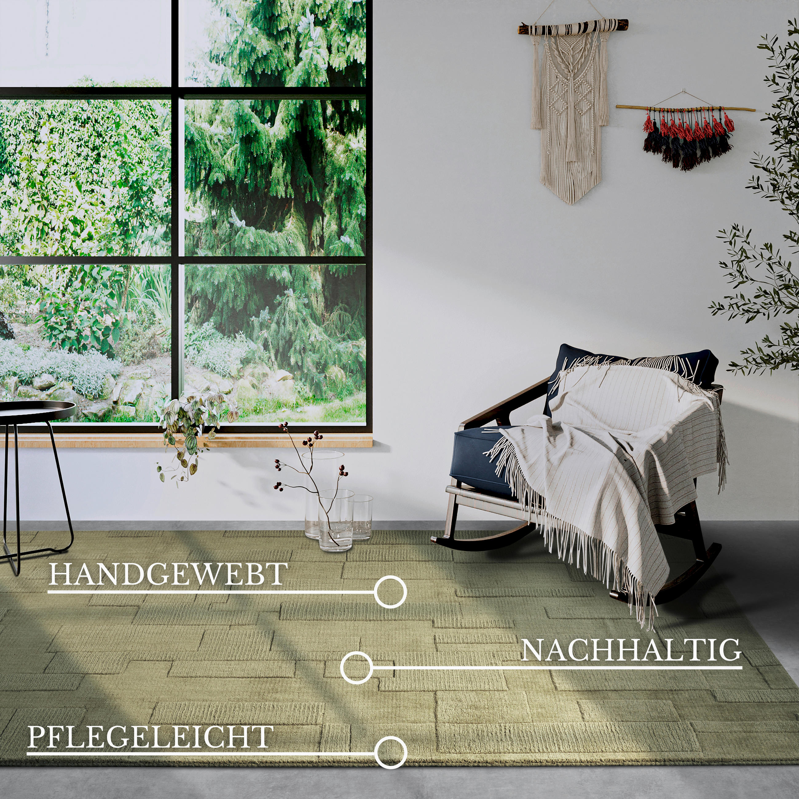 HANDWEBTEPPICH 160/230 cm Kollektion 1906 Grün  - Grün, Basics, Textil (160/230cm) - Villeroy & Boch