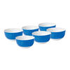 MÜSLISCHALENSET VARIO  - Blau/Weiß, Basics, Keramik (14,6/6,6cm) - Van Well