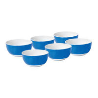 MÜSLISCHALENSET VARIO  - Blau/Weiß, Basics, Keramik (14,6/6,6cm) - Van Well