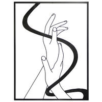 FALI DEKORÁCIÓ - fekete, Trend, fém (60/80cm) - Ambia Home