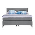 BOXSPRINGBETT 120/200 cm  in Grau  - Schwarz/Grau, KONVENTIONELL, Textil/Metall (120/200cm) - Esposa