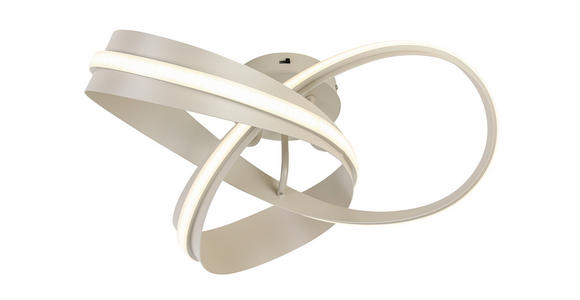 LED-DECKENLEUCHTE Orilo 52/22 cm  - Sandfarben, Design, Kunststoff/Metall (52/22cm) - Novel