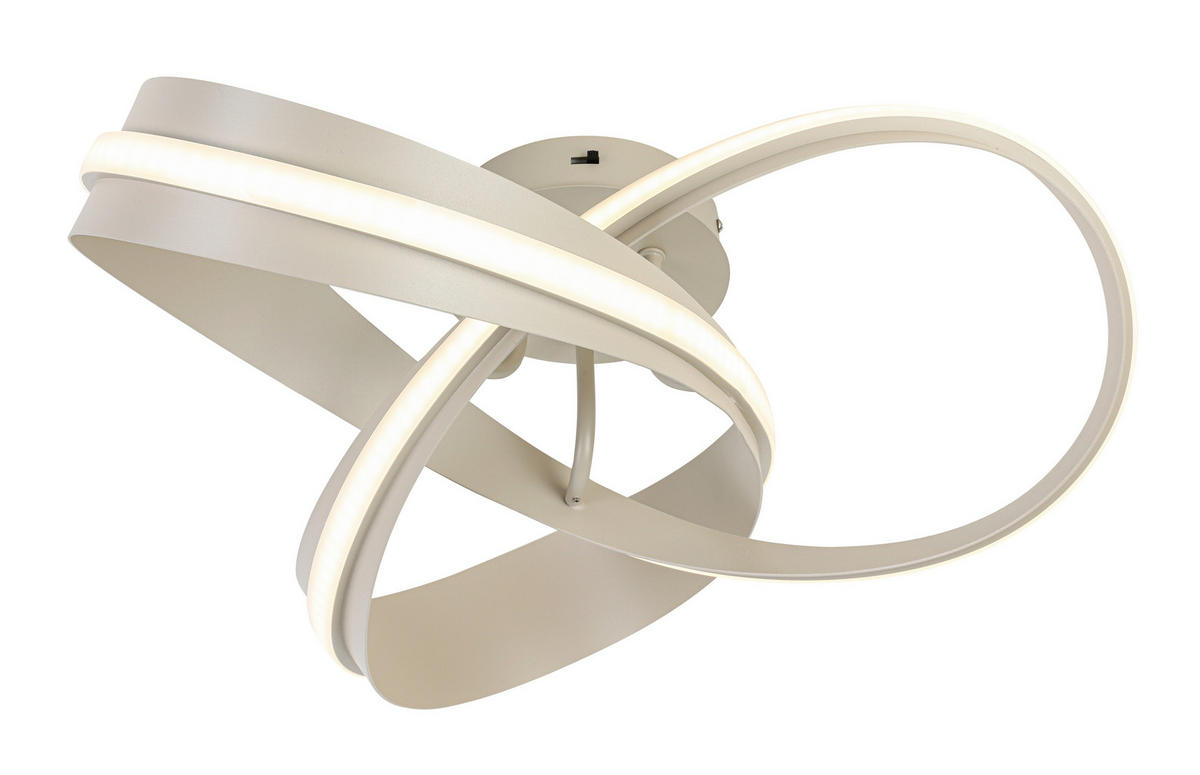 LED PLAFONJERA Orilo  - boja peska, Dizajnerski, metal/plastika (52/22cm) - Novel