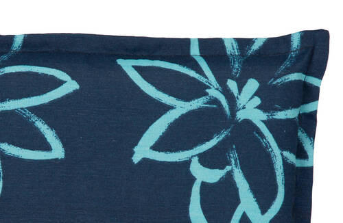 Thumbnail - Gardenson Sesselauflage, Blau, Hellblau, Textil, Blume, Füllung: Schaumstoff, Fleece, 50x6x118 cm, Handmade in Europe, b...