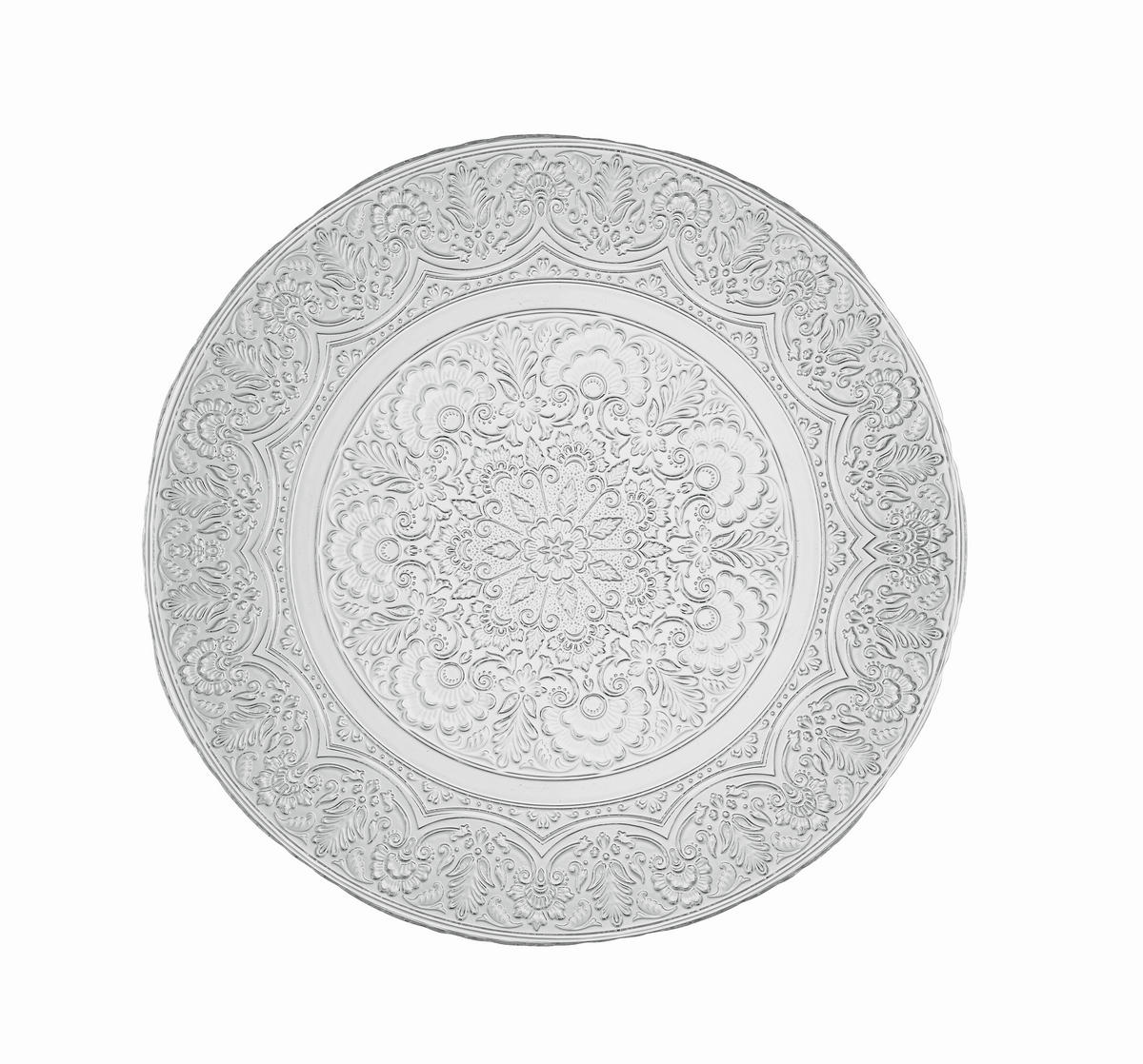 FARFURIE DECORATIVĂ - transparent, Basics, sticlă (33/1,5cm) - Ambia Home