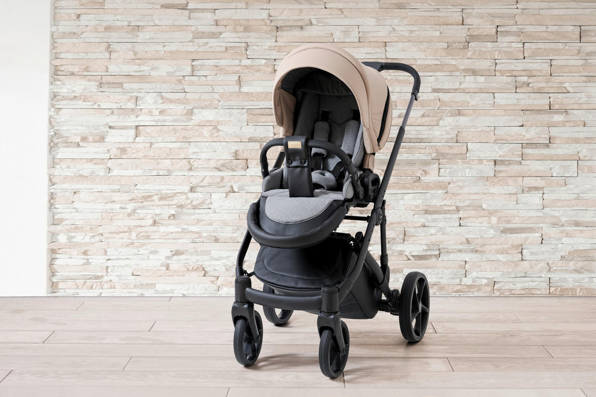 BARNVAGNSSET Easy Compact  - beige/svart, Basics, metall/textil (108/61/96cm) - Jimmylee