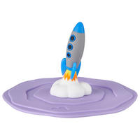 SILIKONDECKEL  - Lila, Trend, Kunststoff (9,7/6/9,7cm) - Leonardo