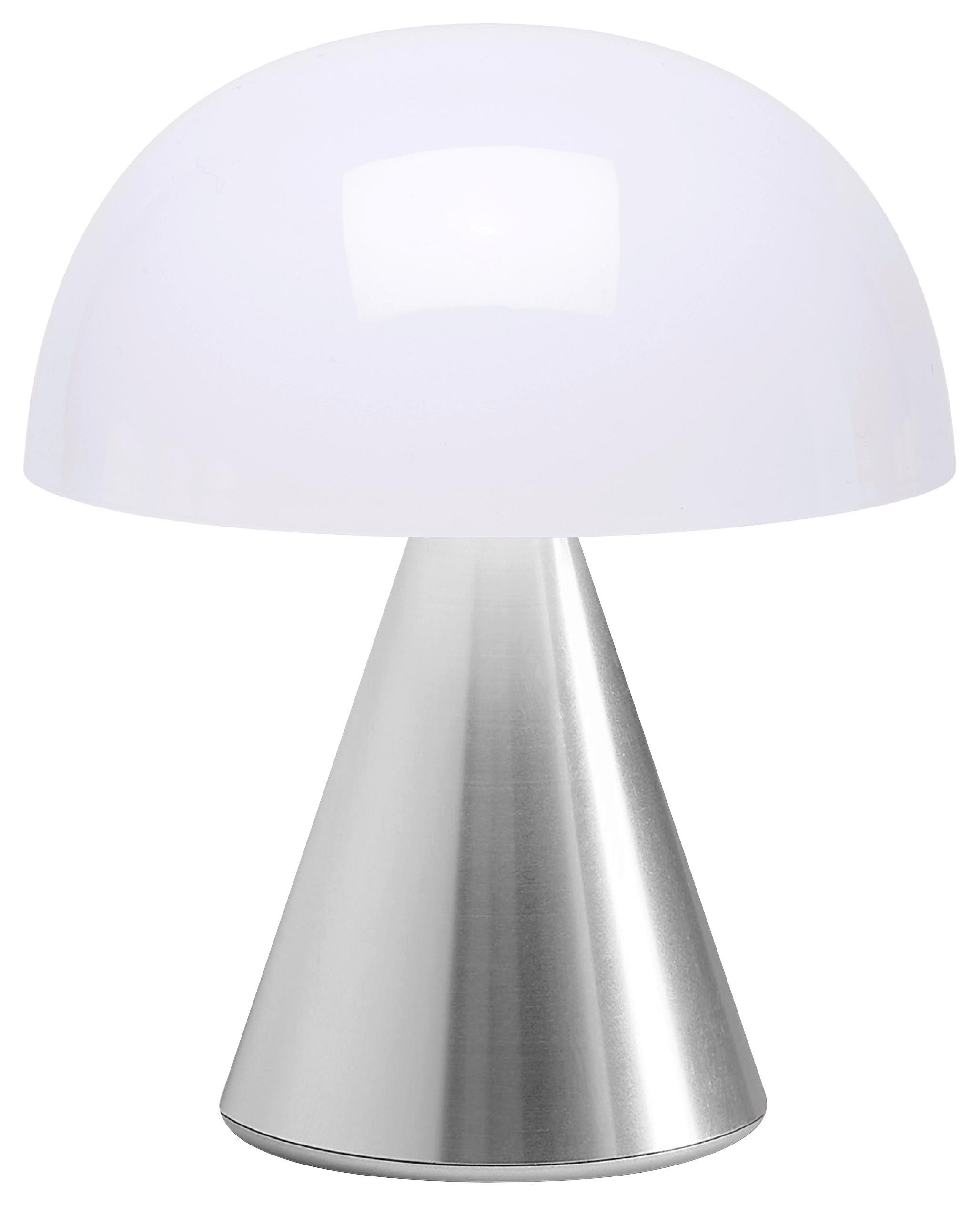 AKKU-TISCHLEUCHTE 9.2/11/9.2 cm - Alufarben, Design, Kunststoff/Metall (9.2/11/9.2cm)