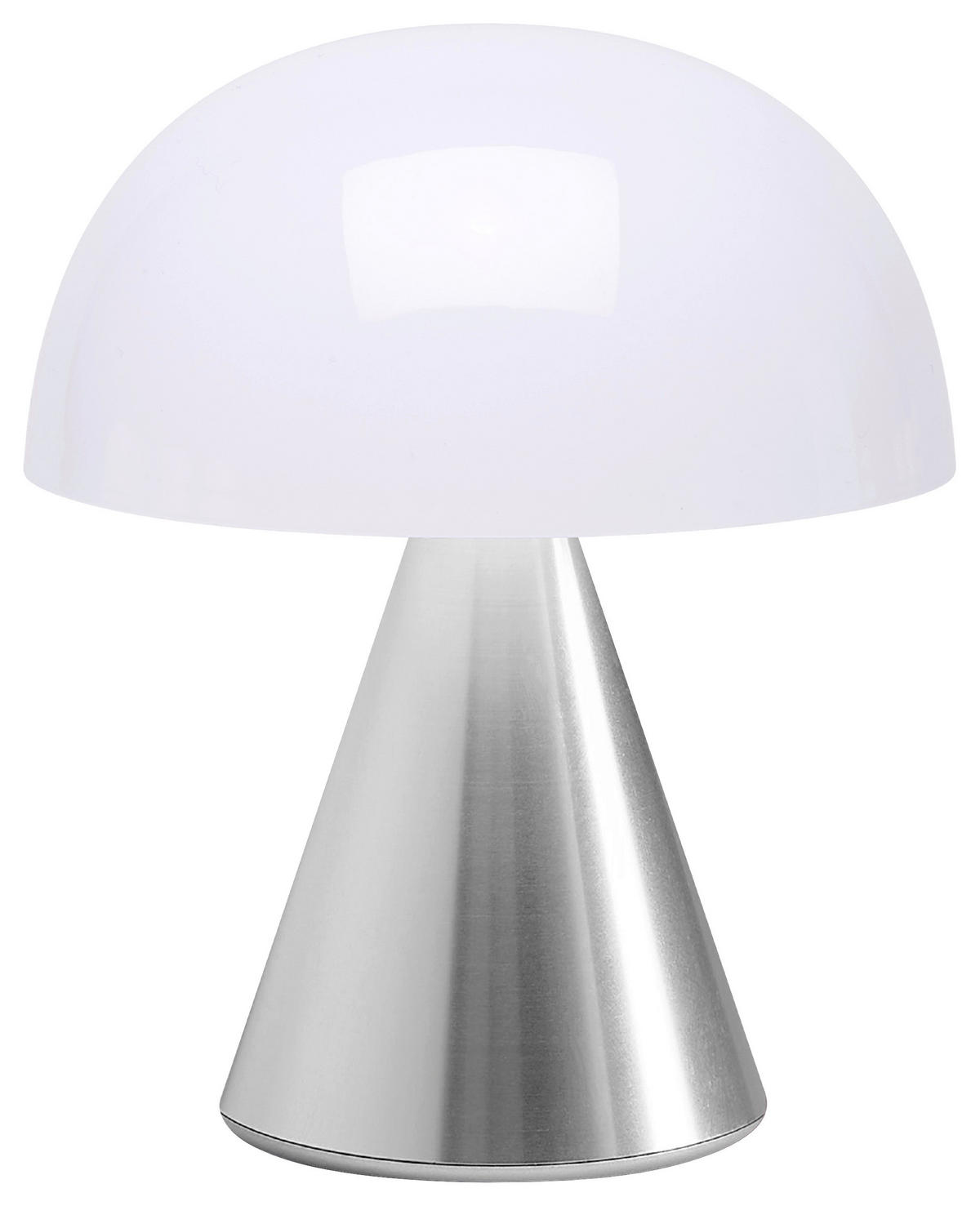 AKKU-TISCHLEUCHTE 9.2/11/9.2 cm   - Alufarben, Design, Kunststoff/Metall (9.2/11/9.2cm)