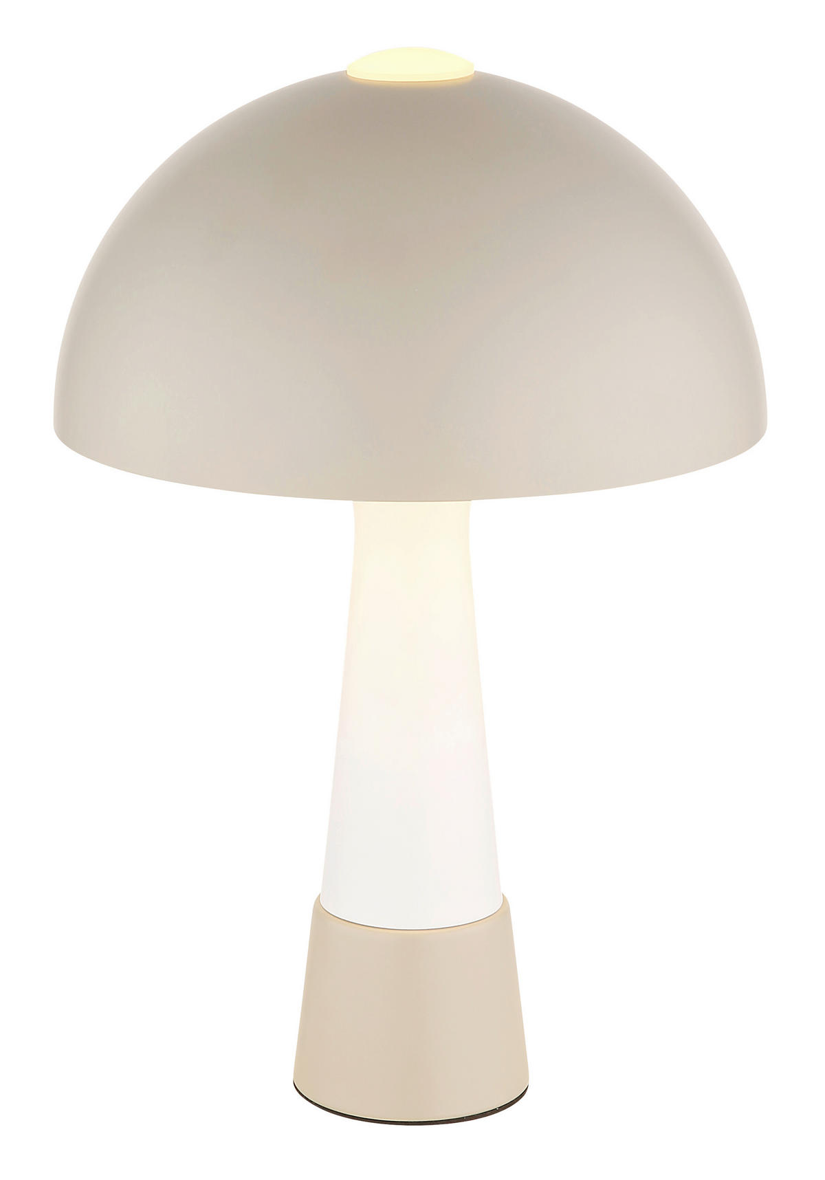 TISCHLEUCHTE Merlin 25/36,5 cm   - Sandfarben/Schwarz, Design, Kunststoff/Metall (25/36,5cm) - Globo