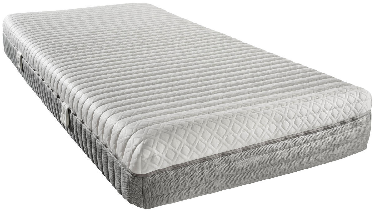 KALTSCHAUMMATRATZE 120/200 cm Höhe ca. 23 cm 7 -Zonen - Weiß, Basics, Textil (120/200cm) - Boxxx