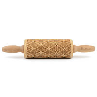 MOTIV-TEIGROLLE - Naturfarben, Basics, Holz (23/4,5/4,5cm) - Folkroll