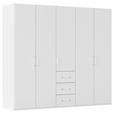 DREHTÜRENSCHRANK in Weiß - Weiß, Design, Holzwerkstoff/Kunststoff (251/223/60cm) - Novel