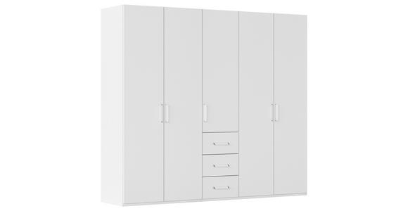 DREHTÜRENSCHRANK in Weiß - Weiß, Design, Holzwerkstoff/Kunststoff (251/223/60cm) - Novel