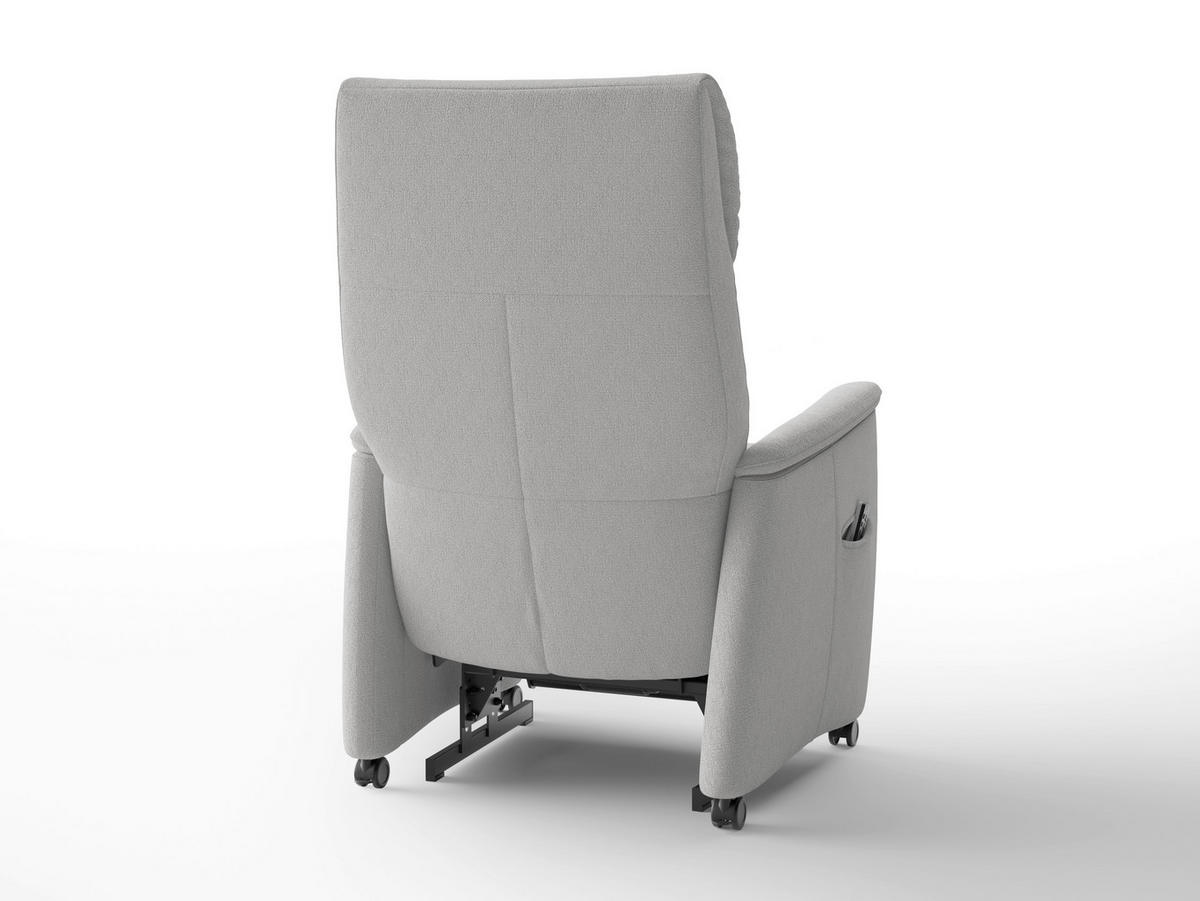 RELAXSESSEL Textil Silberfarben  - Silberfarben/Schwarz, Basics, Kunststoff/Textil (76/110/84cm) - Sit & More