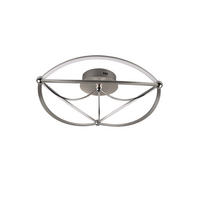 LED-DECKENLEUCHTE     - Nickelfarben, Design, Metall (62cm) - Trio Leuchten