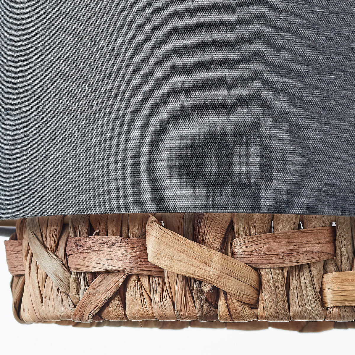 PENDELLEUCHTE   - Beige/Grau, Natur, Holz/Textil (120/110/25cm) - Brilliant
