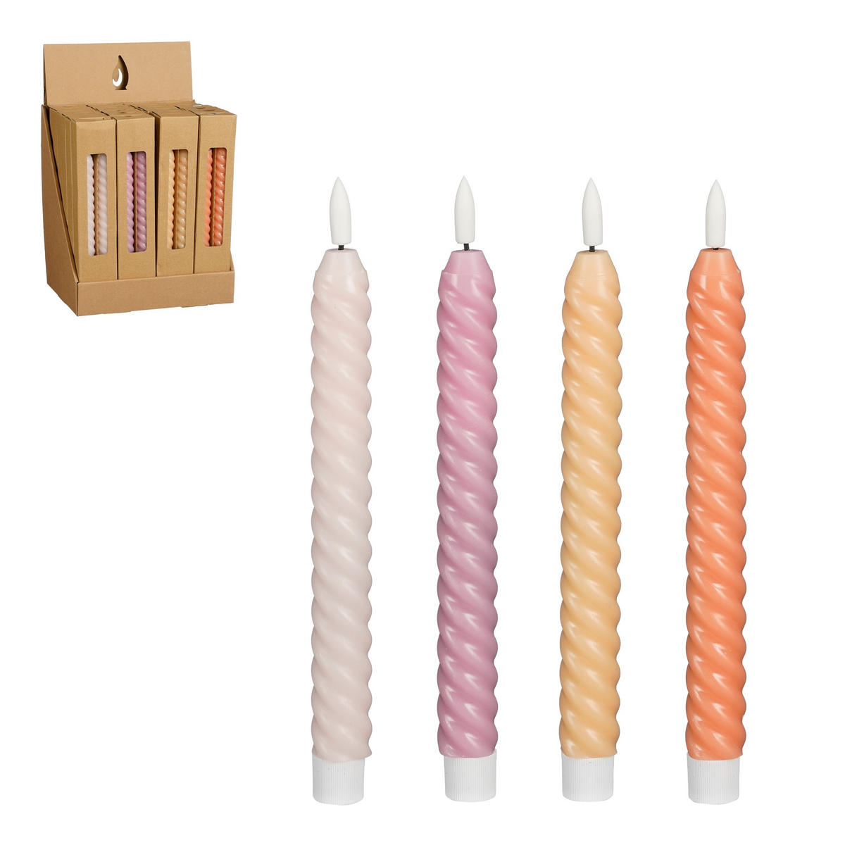 LJUS MED LED  - orange/rosa, Basics (2,2,/22cm)