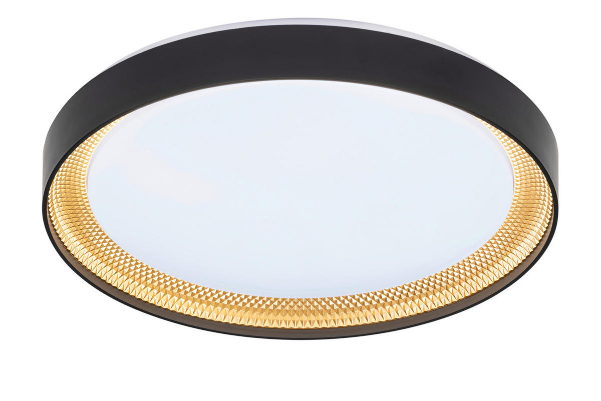 LED-TAKLAMPA 45 W 48,5/8 cm  - vit/champagne, Design, plast (48,5/8cm) - Novel