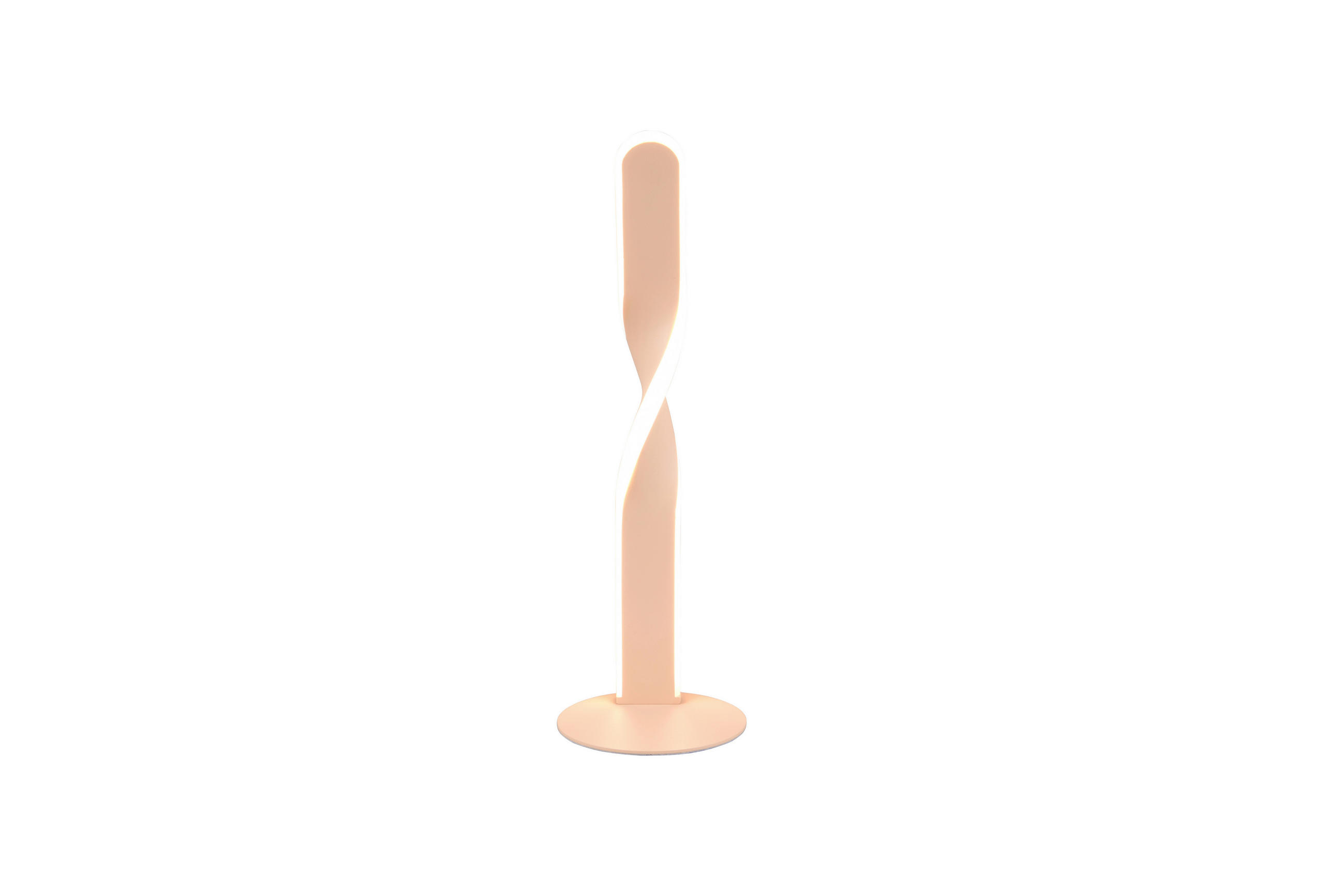 LED-TISCHLEUCHTE - Sandfarben/Weiss, Design, Kunststoff/Metall (13/40,5cm)