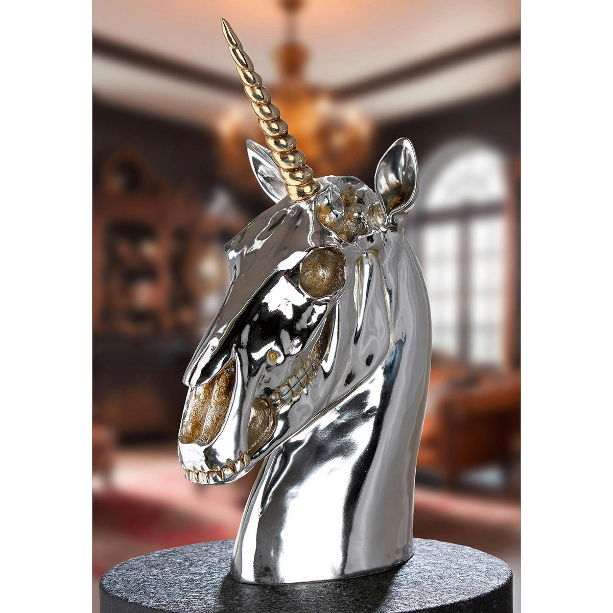 DEKOEINHORN - Silberfarben, Basics, Kunststoff (29/47,5/19cm)