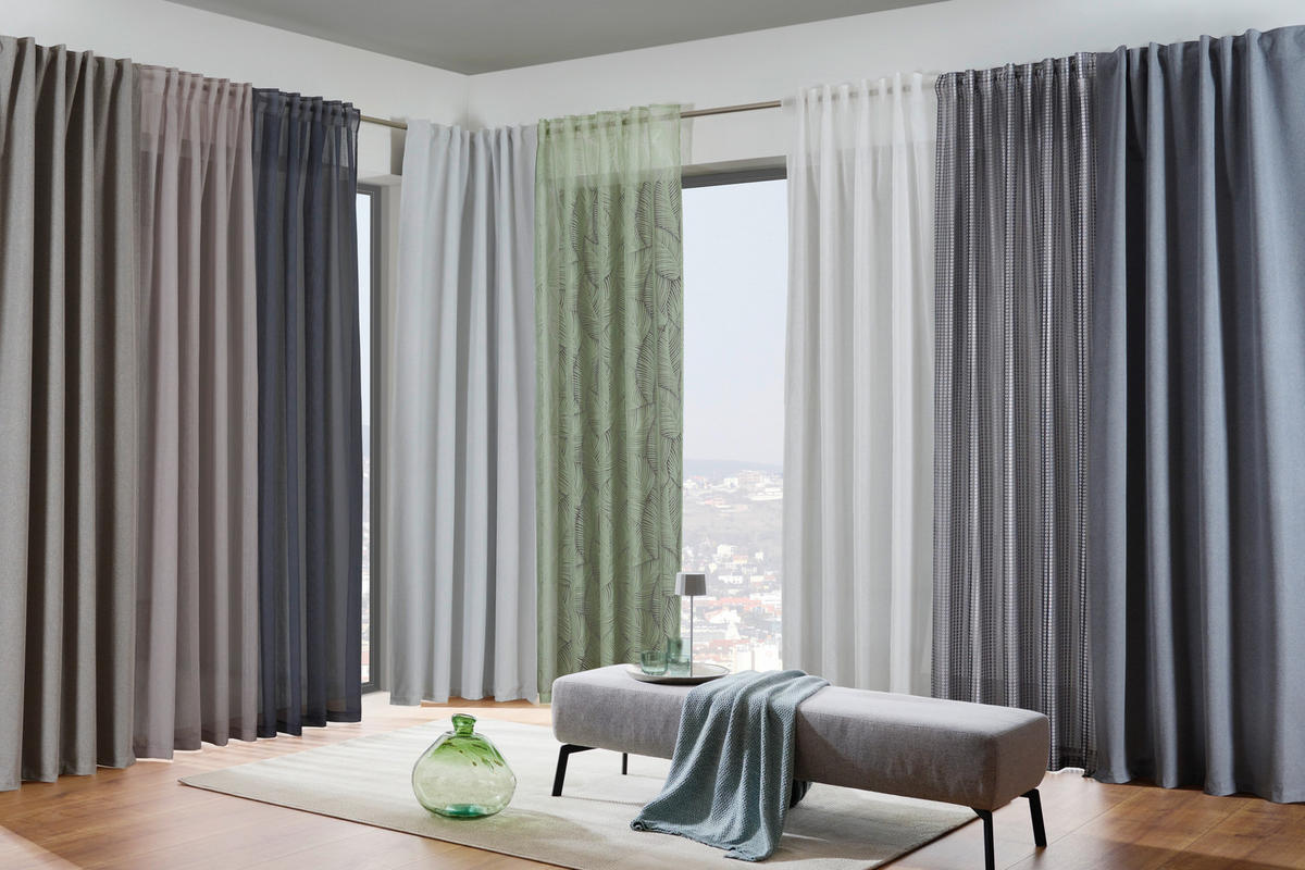 FERTIGVORHANG black-out (lichtundurchlässig)  - Hellgrün, Basics, Textil (135/255cm) - Esposa
