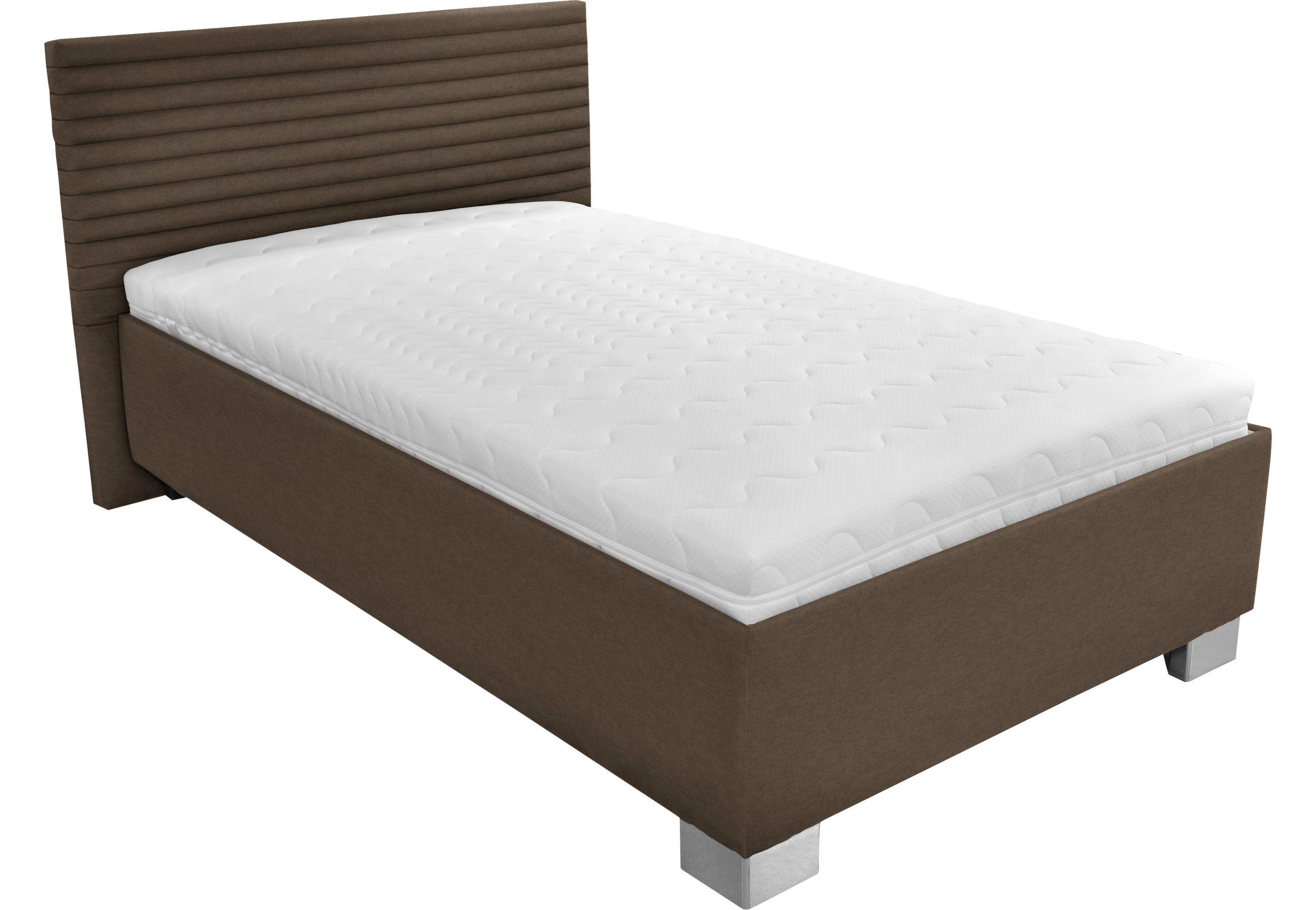 Polsterbett Bettkasten 120x200 Como Braun