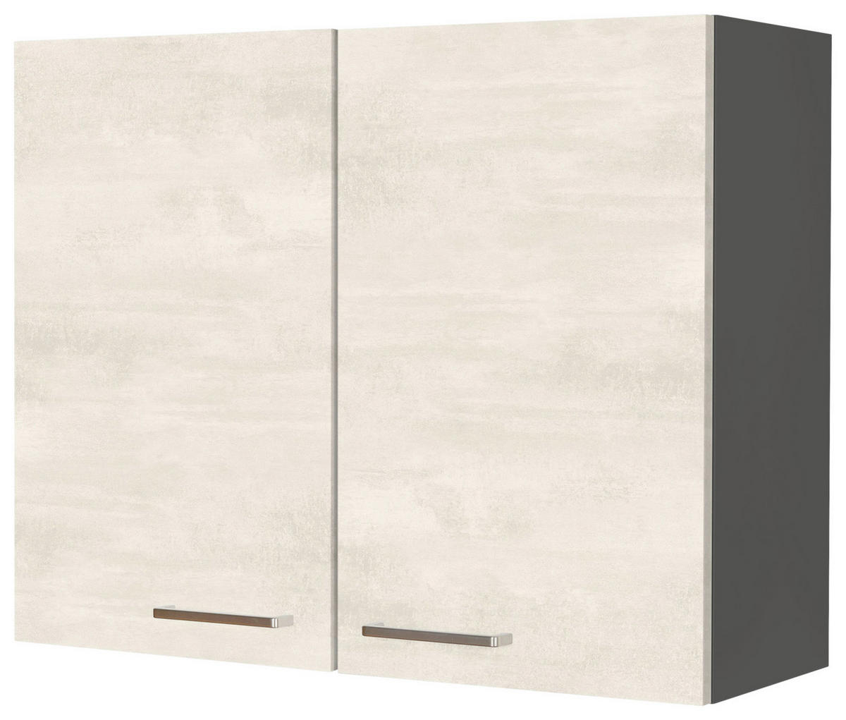 KÜCHENOBERSCHRANK 90/72/35 cm  in Weiß  - Schieferfarben/Edelstahlfarben, MODERN, Holzwerkstoff (90/72/35cm) - Nobilia