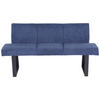 SITZBANK 166/82/61 cm Dunkelblau  - Schwarz/Dunkelblau, MODERN, Textil/Metall (166/82/61cm) - MID.YOU