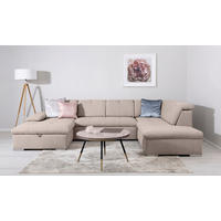 WOHNLANDSCHAFT in Beige  - Beige/Grau, Design, Textil/Metall (173/328/215cm) - MID.YOU