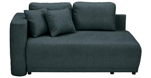 CHAISELONGUE Chenille Dunkelblau  - Schwarz/Dunkelblau, KONVENTIONELL, Kunststoff/Textil (93/73/171cm) - Carryhome