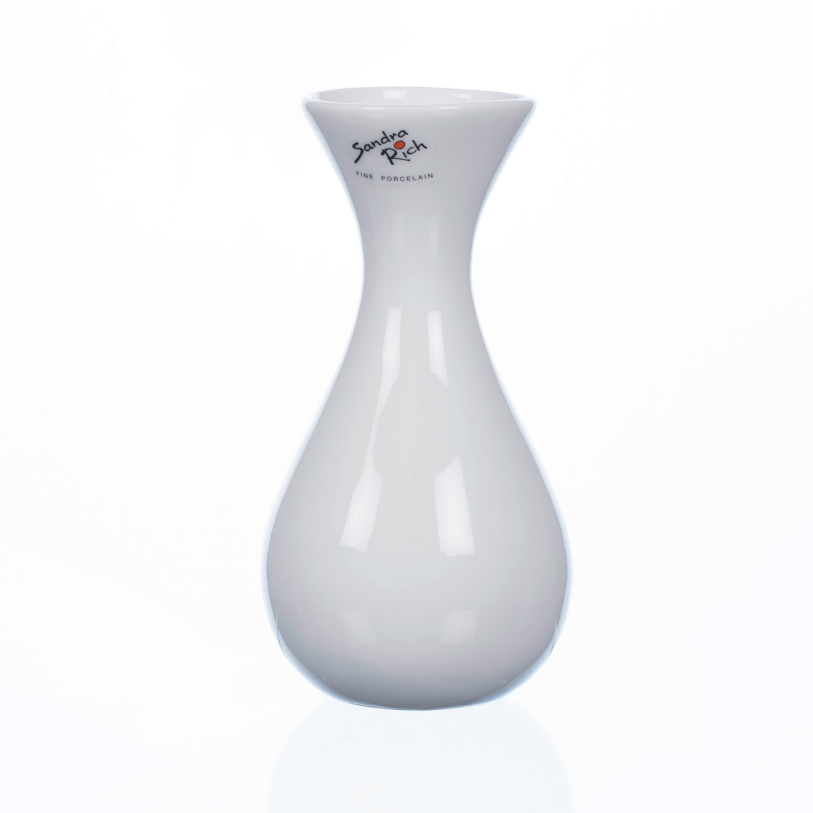 VASE 17 cm  - Weiß, Basics, Keramik (8/17cm)