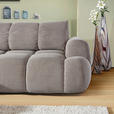 ECKSOFA Greige Flachgewebe  - Greige/Schwarz, KONVENTIONELL, Kunststoff/Textil (174/274cm) - Carryhome