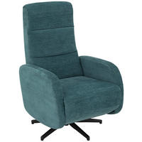 RELAXSESSEL Webstoff, Struktur    - Blau/Schwarz, MODERN, Textil/Metall (67/108/72/88/160cm) - MID.YOU