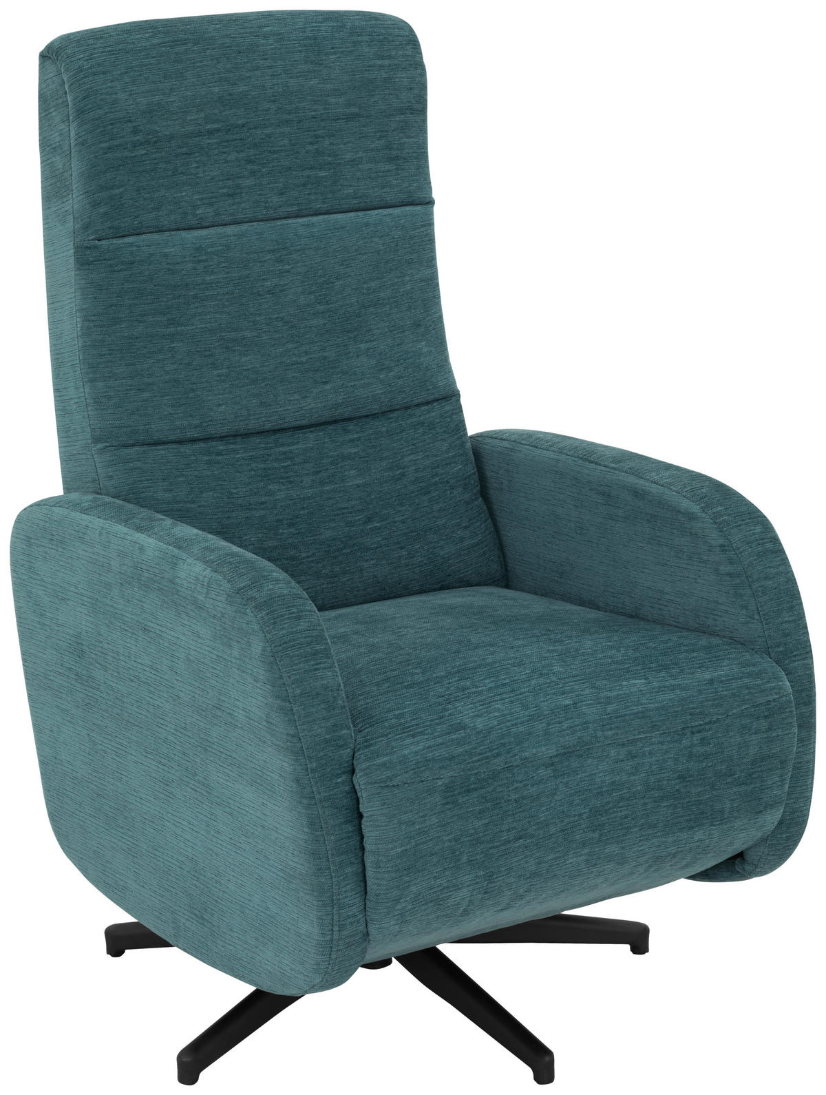 RELAXSESSEL Webstoff, Struktur    - Blau/Schwarz, MODERN, Textil/Metall (67/108/72/88/160cm) - MID.YOU