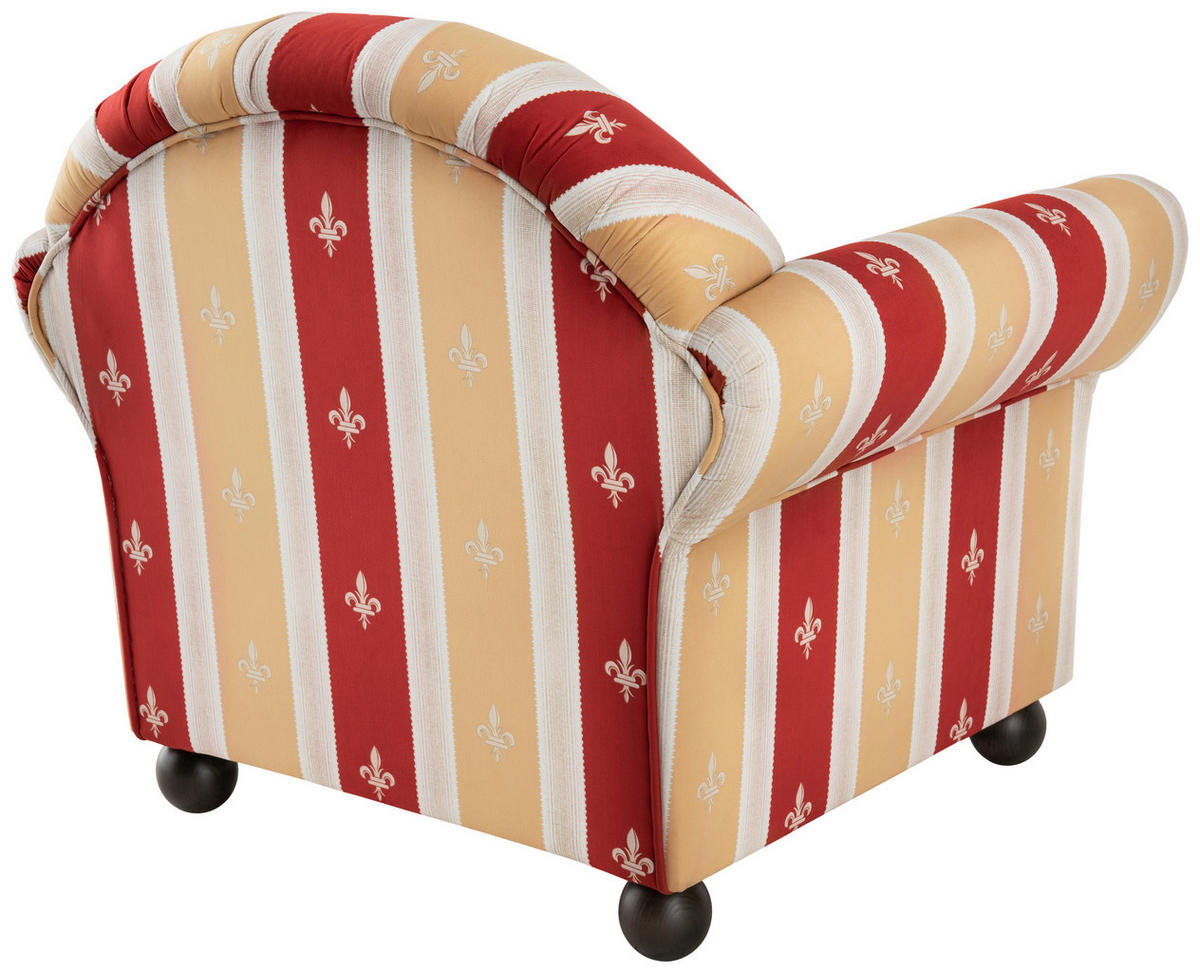 SESSEL Mikrofaser Rot  - Wengefarben/Rot, Konventionell, Holz/Textil (90/84/80cm) - Livetastic