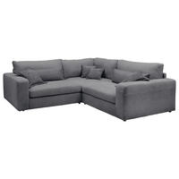 ECKSOFA  Grau Cord  - Schwarz/Grau, KONVENTIONELL, Kunststoff/Textil (248/248cm) - Carryhome