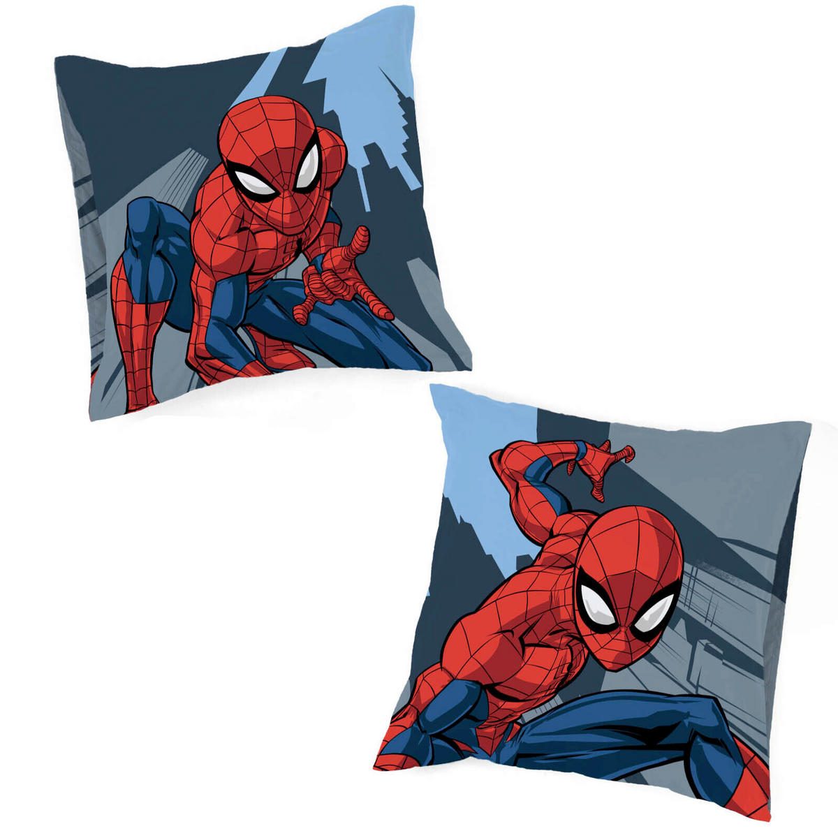KINDERBETTWÄSCHE Marvel Spider-Man City Streets 200/135 cm  - Blau, Basics, Textil (200/135cm)
