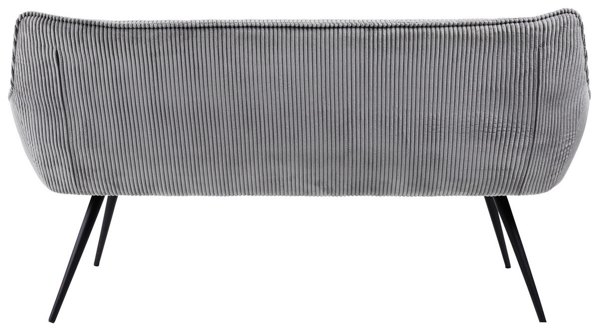 KLOP, kovina, tekstil siva  - črna/siva, Moderno, kovina/tekstil (163/67/85cm) - MID.YOU