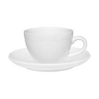 ŠÁLKA S TANIERIKOM  - biela, Basics, keramika (11,5/5,3/11,5cm) - Maxwell & Williams